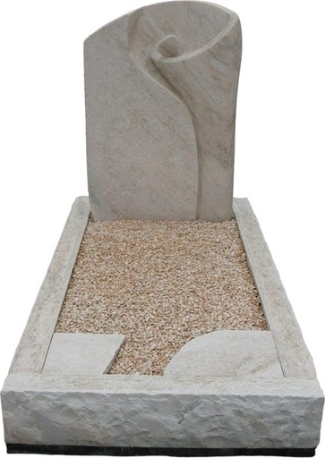 [6128] Marmor Palissandro Einzelgrab