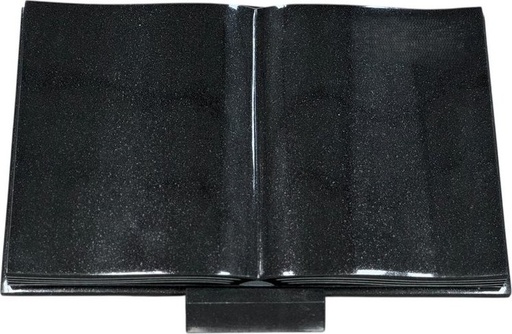 [6154] Epitaphplatte Nero Assoluto Buch