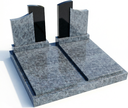 Doppelgrab Granit Vizag Blue Nero