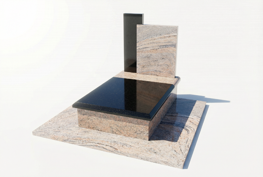 Urnengrabmal Granit Juparana Nero