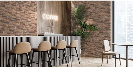 [SS-026] Keramikverkleidung Cera Panel Clay Copper 16×40 cm