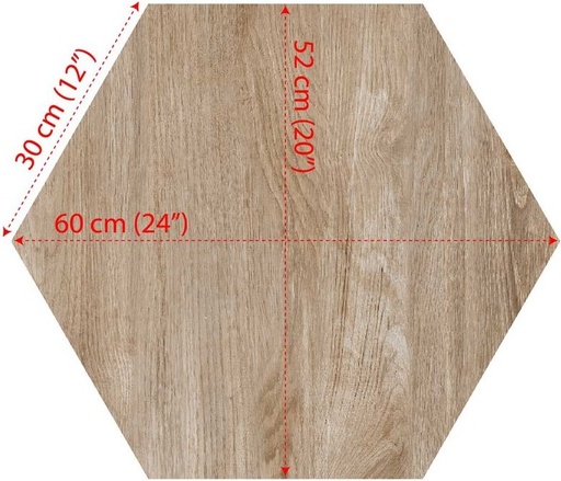 [SS-242] Außenplatten Esagono Foresta Chiaro 2 cm