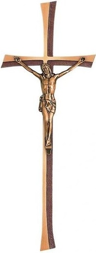 [ST-SK-034450] Grabkreuz Kontura mit Krist, Bronze, 35–50 cm