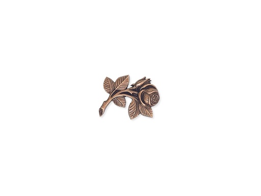 [ST-SK-05720] Bronze Rose für Grabmal, 7×10 cm