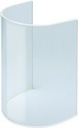 Grablampe mit gläserner Schale, 15×10×8,6 cm