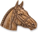 Bronze Kopf eines Pferdes für Grabmal, 9×10 cm