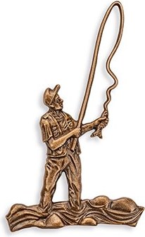 [ST-SK-18917] Bronze-Relief Fischer für Grabmal, 14×8,5 cm oder 19×11,5 cm