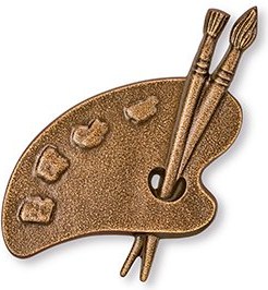 [ST-SK-18919] Bronze-Palette für Grabmal, 8×7,5 cm oder 11×11 cm