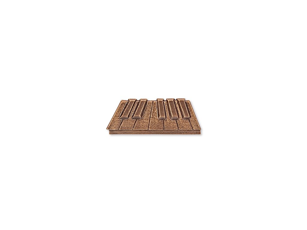 Bronze piano für Grabmal, 3,5×9,5 cm oder 5,5×14,5 cm