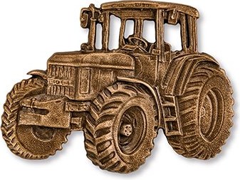 [ST-SK-18927] Bronze Traktor für Grabmal, 7×9 cm oder 10×14 cm