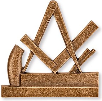 [ST-SK-18936] Bronze-Relief Tesár für Grabmal, 8×8 cm oder 10×10 cm