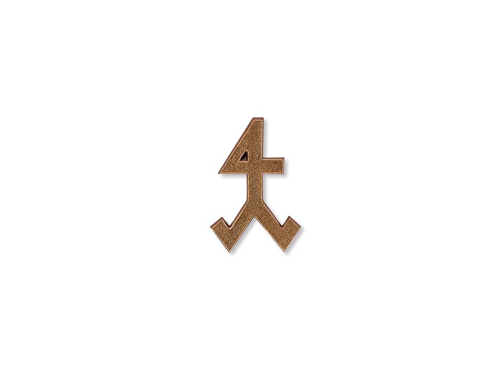 Bronze-Relief Steinmetz für Grabmal, 7,5×5 cm oder 12,5×8 cm