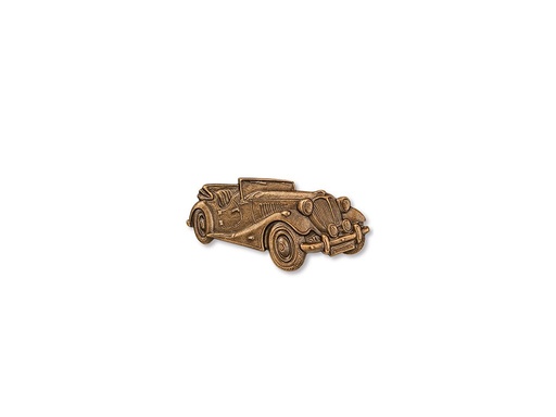 [ST-SK-18949] Bronze-Relief Oldtimer für Grabmal, 5×9 cm oder 8×15,5 cm