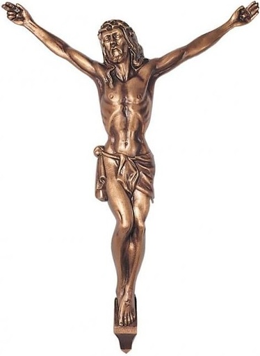 [ST-SK-19830] Bronze Christus für Grabmal, 15×13 cm bis 36×28 cm