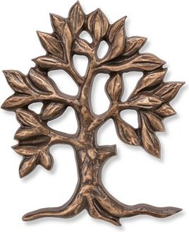 Bronze Baum des Lebens für Grabmal, 16×13 cm oder 20×16 cm