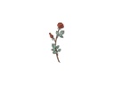 Bronze-Rose für Grabmal, 37×14 cm