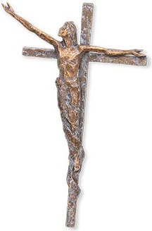 [ST-SK-20089] Bronze Christus am Kreuz, 38×23,5 cm