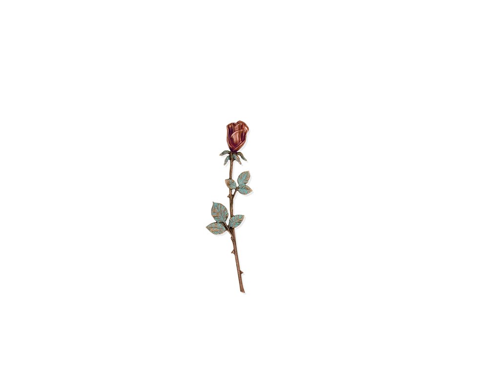 Bronze Rose für Grabmal, 13–39 cm