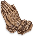 Bronzene betende Hände für Grabmal, 12×9 cm