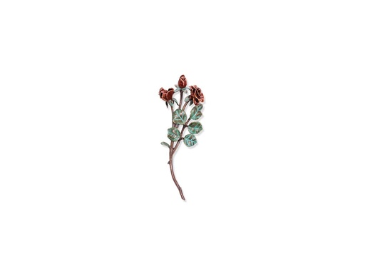 [ST-SK-20214] Bronze Rose für Grabmal, 32×13 cm