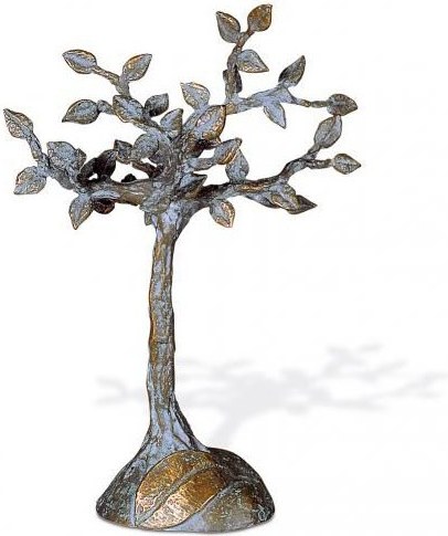 [ST-SK-20331] Bronze-Baum des Lebens für Grabmal, 24×16×15 cm