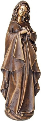 [ST-SK-20333] Bronze Madonna für Grabmal, 40×14 cm