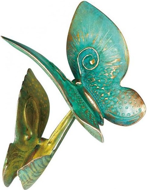 Bronze-Schmetterling für Grabmal, 10×8 cm