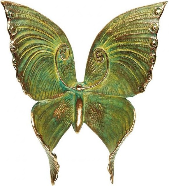 Bronze-Schmetterling für Grabmal, 10×9 cm