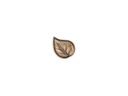 Bronze-Blatt für Grabmal, 2×1 cm