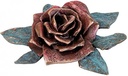 Bronze-rosa Blume für Grabmal, 14×19 cm