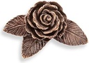 Bronze-Rose für Kindergrabmal, 4×6 cm