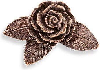[ST-SK-20473] Bronze-Rose für Kindergrabmal, 4×6 cm