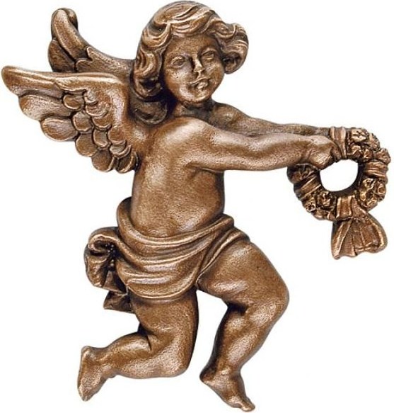 Bronze Engel für Grabmal, 7×7 cm