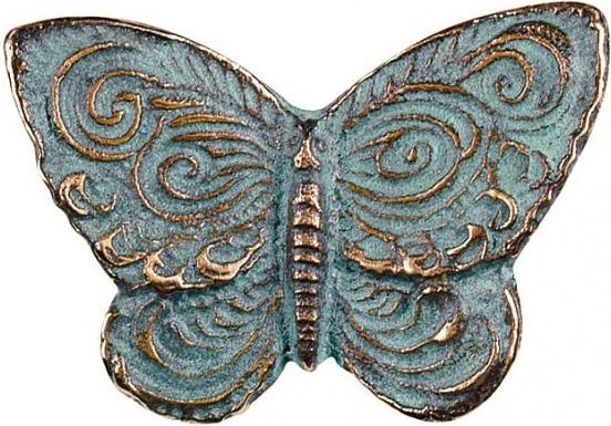 Bronze-Schmetterling für Grabmal, 4×5 cm