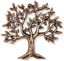 Bronze Baum des Lebens für Grabmal, 12,5×13 cm