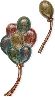 [ST-SK-20583] Bronze fliegender Ballon für Kindergrabmal, 16×7 cm