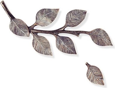 Bronze-verzweigtes Relief für Grabmal, 12×5 cm oder 20×9 cm