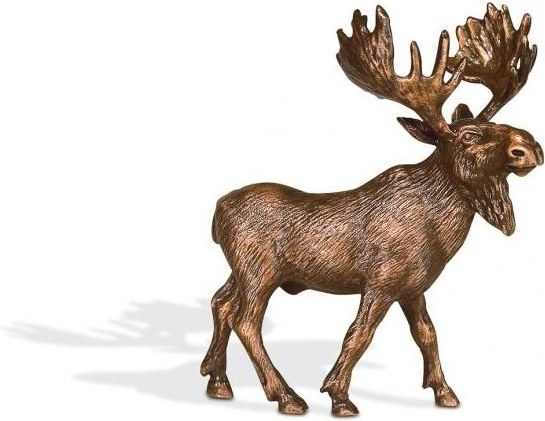 Bronze-Hirsch für Grabmal, 12×10 cm