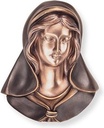 Bronze Mária für Grabmal, 19×16 cm
