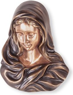 [ST-SK-20635] Bronze Madona für Grabmal, 15×12×6 cm