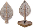 Bronze-Blatt für Grabmal, faltbar, 13×8×13 cm
