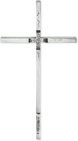 [ST-SK-20728] Grabkreuz mit Kristall, Edelstahl, 40×21 cm