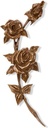 Bronze Rose für Grabmal, 32×16 cm
