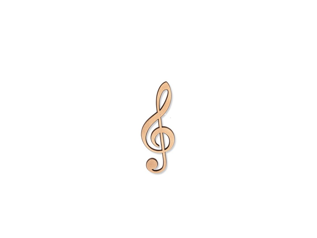 Bronze Violinschlüssel für Grabmal, 8–15 cm