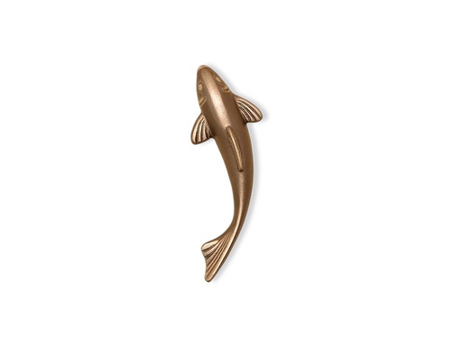 [ST-SK-20790] Bronze Fisch für Grabmal, 12×4 cm
