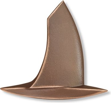 [ST-SK-20796] Bronze-Segelboot für Grabmal, 7×7 cm
