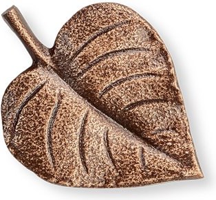 Bronze-Blatt für Grabmal, 5×4 cm