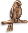 Bronze-Vogel für Grabmal, 5×4,5 cm
