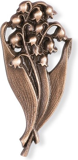 Bronze-Maiglöckchen für Grabmal, 10×5 cm