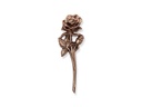 Bronze Rose für Grabmal, 18×6 cm